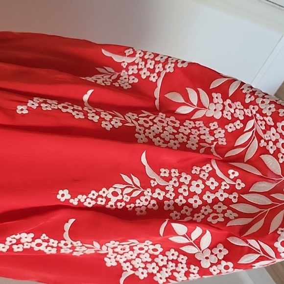 Antonio Melani Orange Embroidery Floral  Dress Size 12 - Picture 13 of 15
